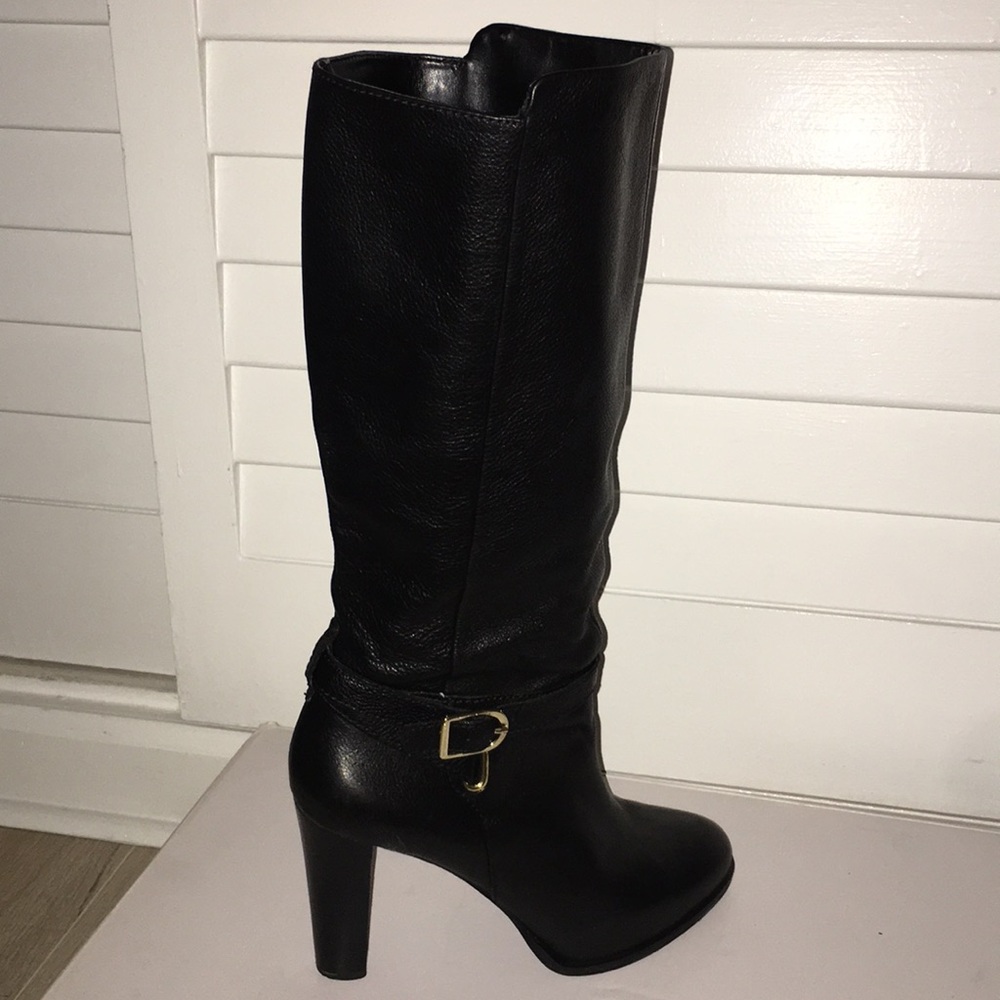 Black knee high boots size 8